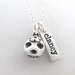 Personalized necklace dog memorial jewelry - sterling silver - Day of the Dead necklace - remembrance jewelry