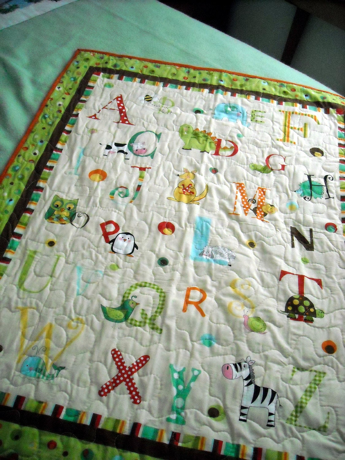 Animal ABC's Baby Blanket
