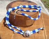Rhythm Beads Equestrian Jewelry - Blue Western Concho SALE