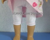 Doll Leggings pattern 3 lengths ankle length,  shorts, and capris Boutique doll Pattern  Avery Lane 18 inch doll PDF Patern email delivery