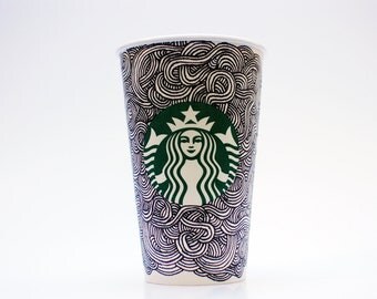 Spagetti Doodle Starbucks Cup