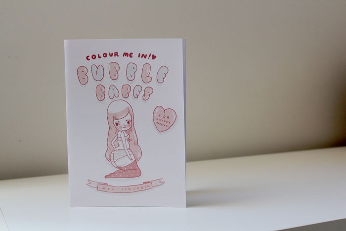 Pre Order : BUBBLE  BABES - Colouring-in Zine / Book - 16 lovely ladies