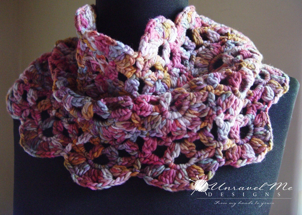 PDF Crochet Pattern - Avery Infinity Scarf/Cowl