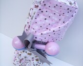 The Very Best Flannel Toddler Baby Receiving Blanket Pink and Brown Princess Monkeys