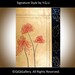 Abstract Still Life Painting Original Modern Acrylic Flower Wall Decor Handmade Chrysanthemums on  metallic Gold