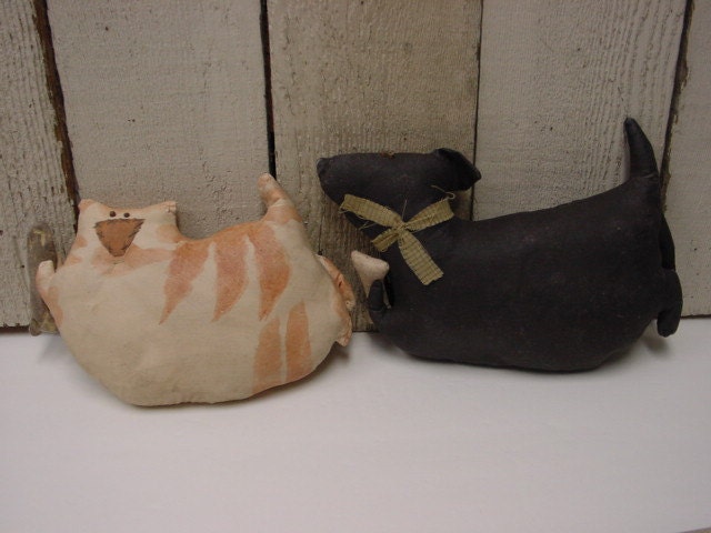 HALF PRICE SALE / Cat or Dog soft sculpture / stuffed dog and cat wall decor / painted fabric Labrador and Tabby cat