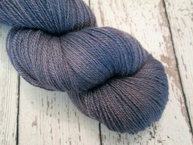 Hand Painted Superwash BFL Silk Lace Yarn, 875 yards/ 100 grams