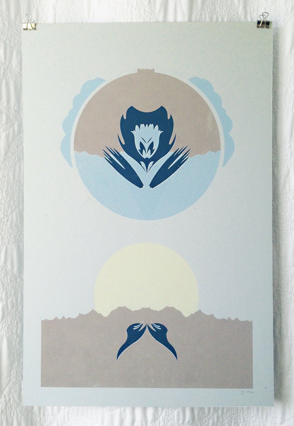 Mountain Flower Screen Print
