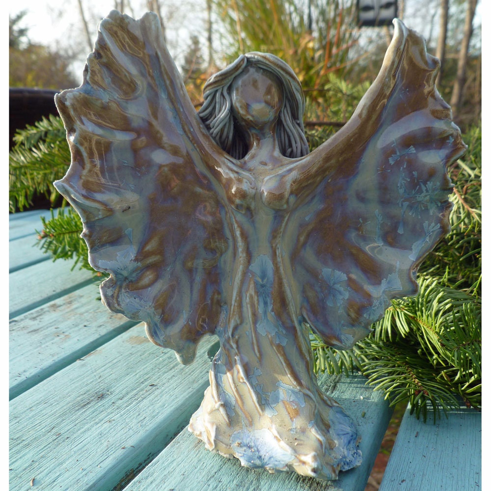 Nature Spirit Fairy Garden Angel Crystal Sky Blue-SECOND SAVE 25 PERCENT