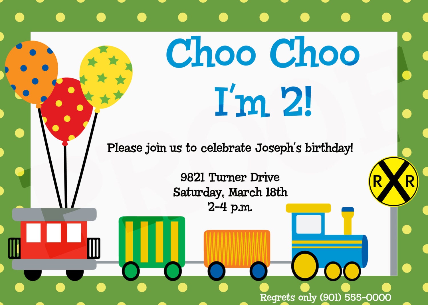 Boy Party Invitations