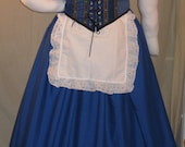 DDNJ Choose Colors Oktober Fest 5pc Corset Style Bodice Chemise Skirts Apron Plus Custom Made Your Any Size Beer Wench Maid