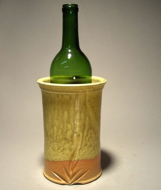 Stoneware Wine ChillerTaffy Glaze Finish by Jon Whitney Pottery