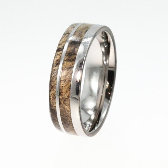 Wooden Ring Highly Figured Buckeye Burl Wood