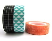 Washi Tape Set of 3 Designs - 30 metres total - Bright Modern Trio