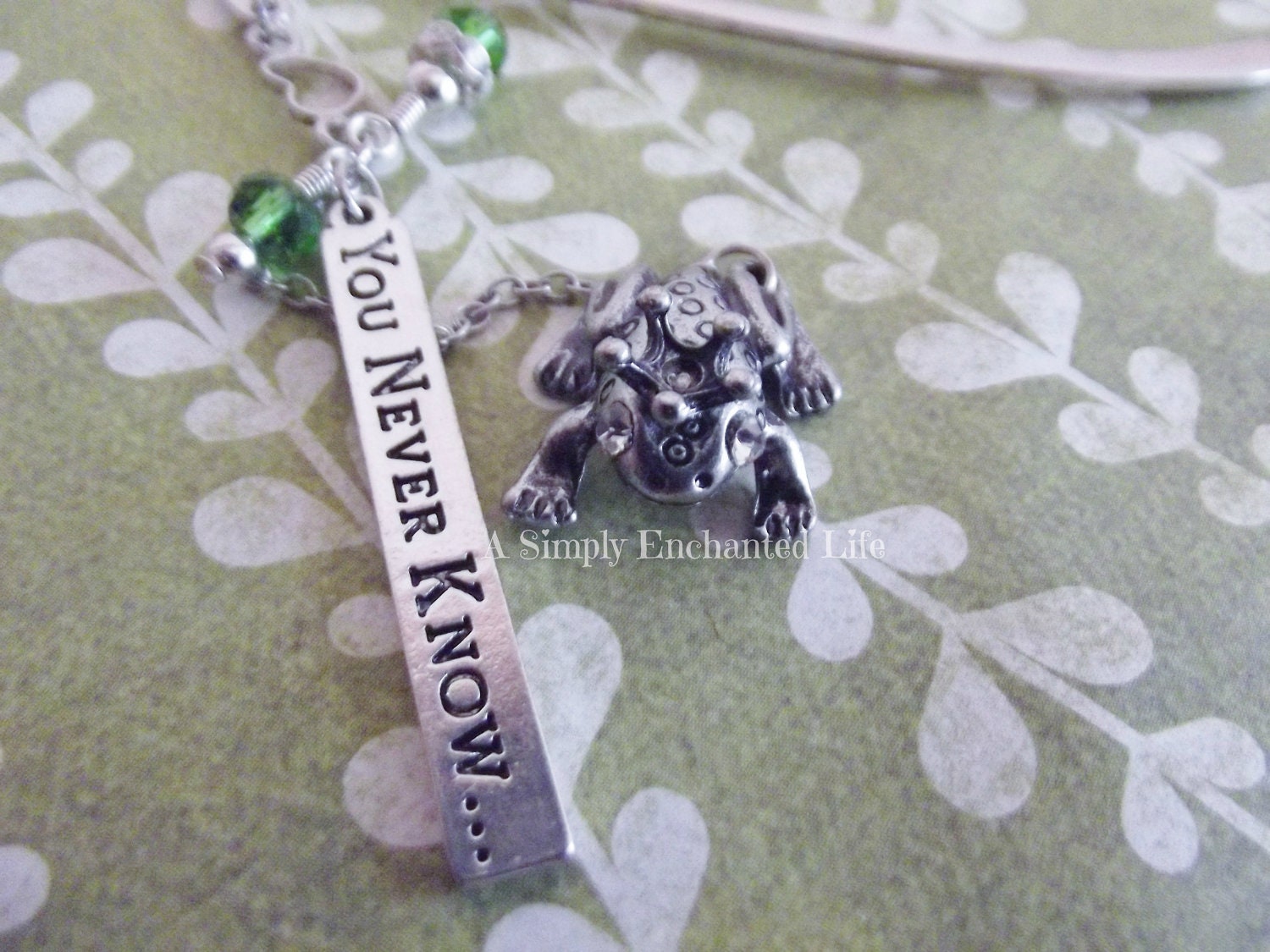 The Frog Prince Beaded Bookmark-Free Shipping