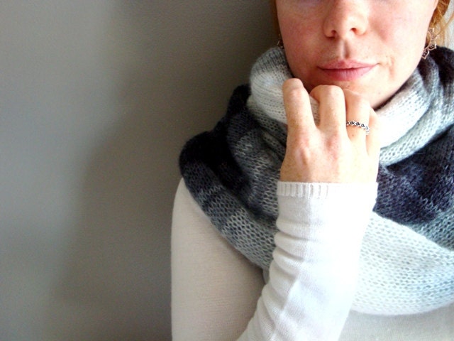 the arctic circle knit infinity scarf in PATINA (made to order)
