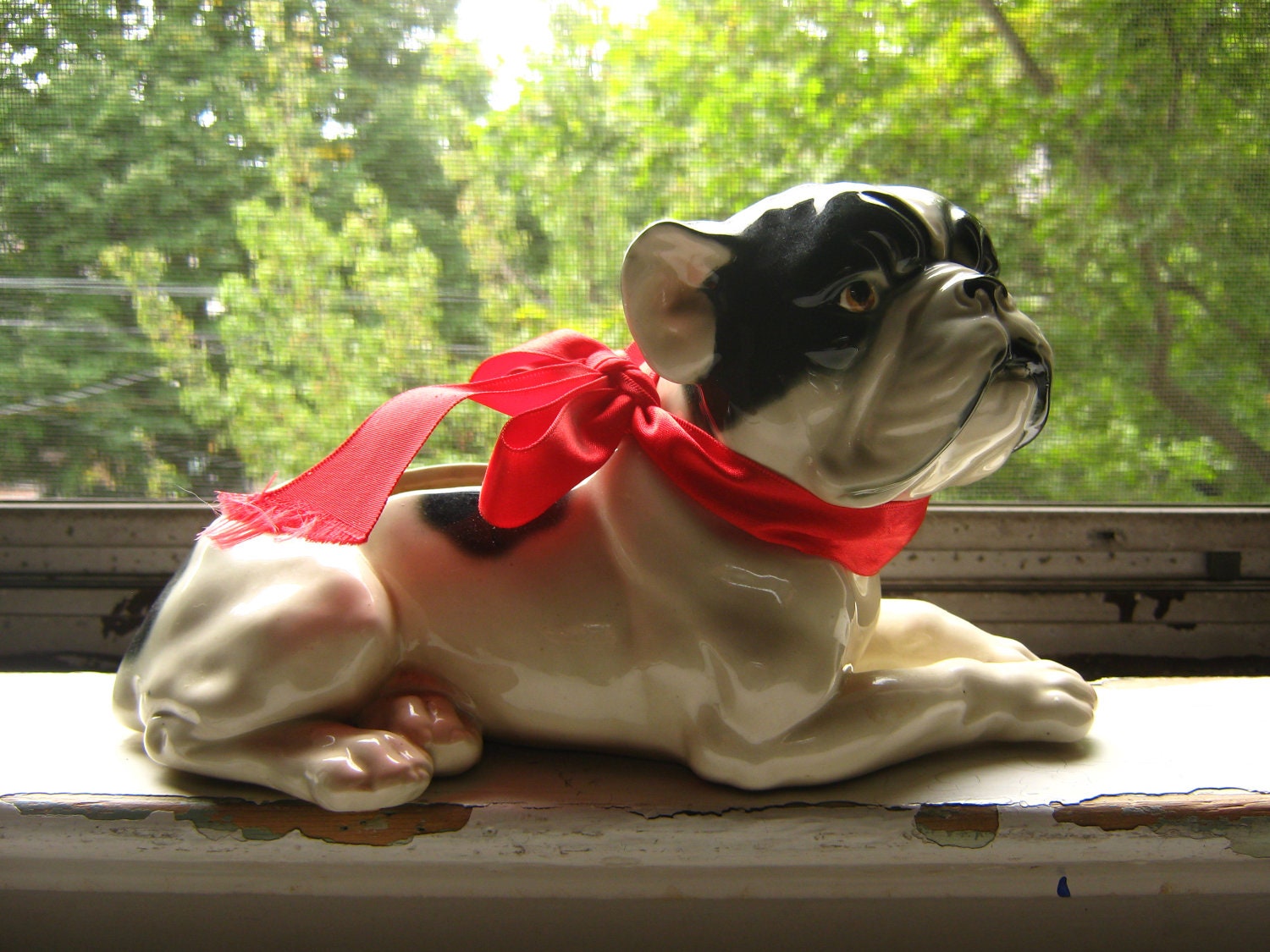 Sweet 30's French Bulldog Boxer Pug Puppy Planter Bull dog Vintage