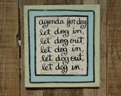 Hand Painted Wood Quote Sign  DOG LOVER GIFT  Help Dog Rescue