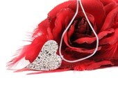 Silver Heart Pendant, Textured Wavy Heart, Handmade Solid Silver Loveheart Necklace, Handcrafted Silver Jewelry