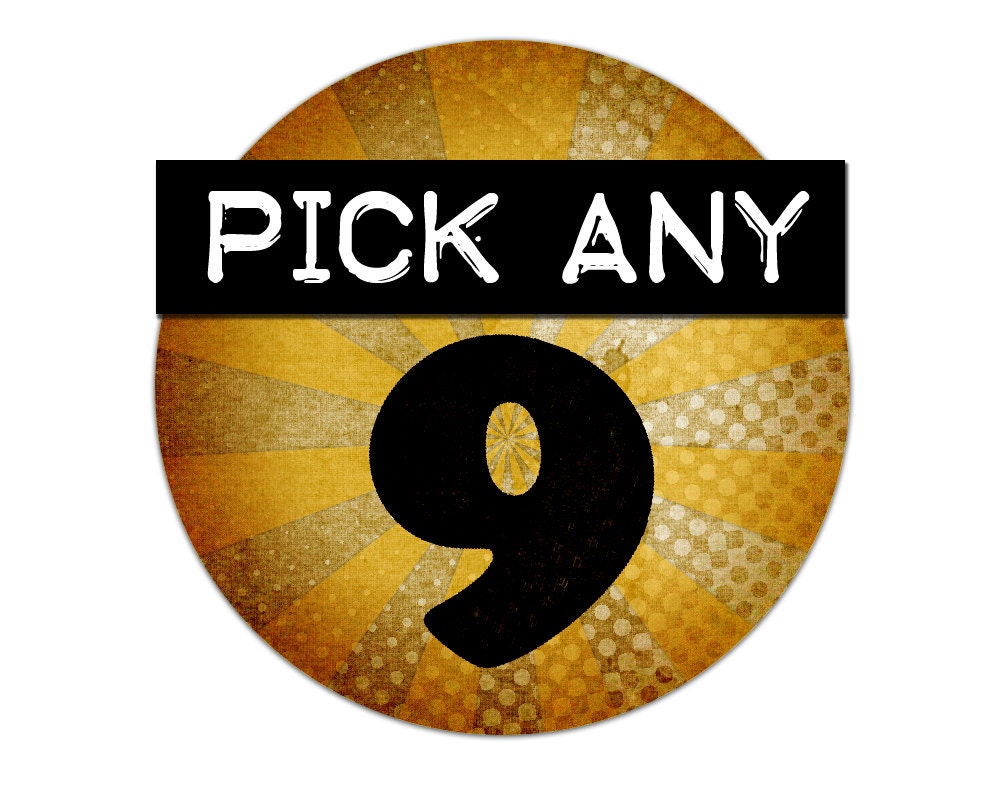 SPECIAL OFFER - Pick Any NINE Digital Collage Sheets