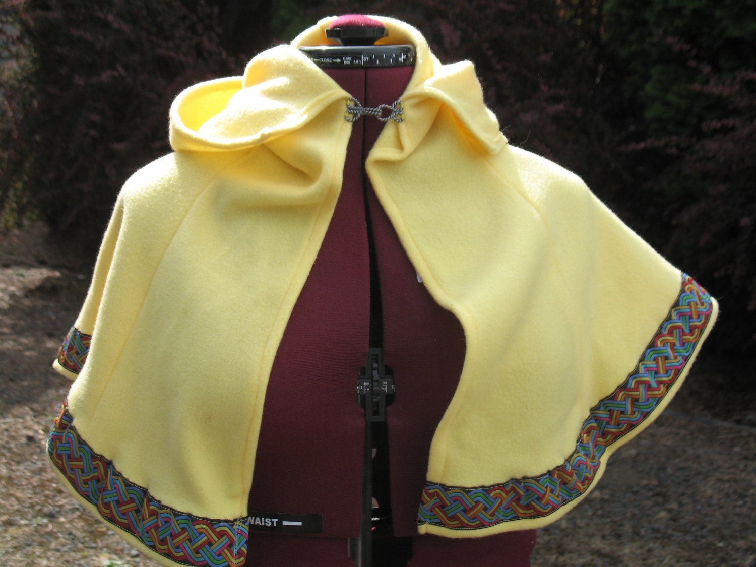 Yellow Children's Fleece Renaissance / Medieval Hood