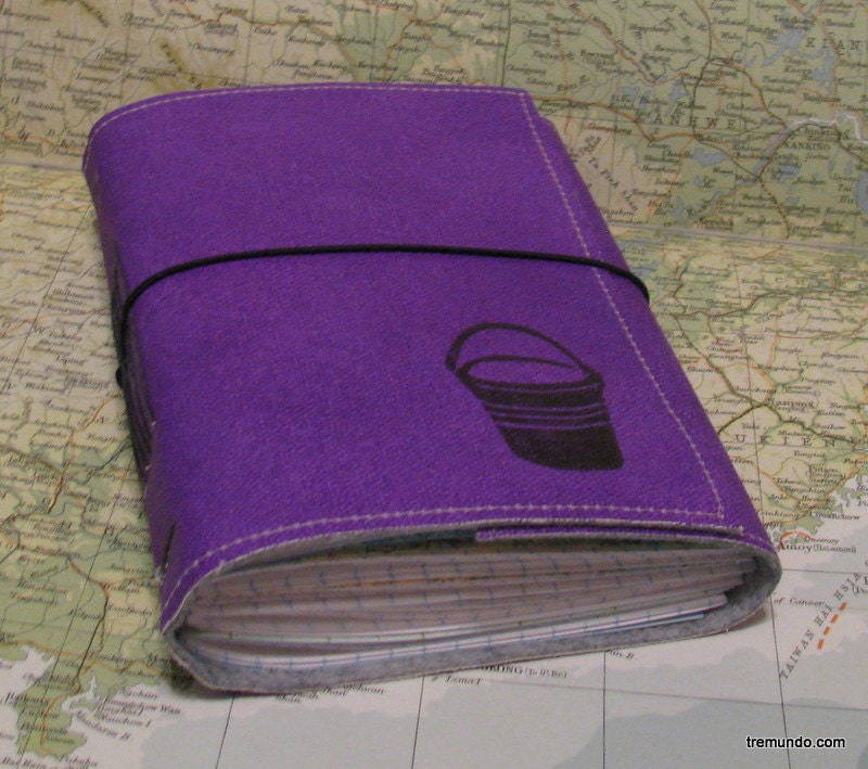 bucket list journal with world atlas maps