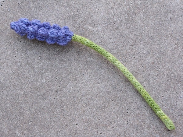 Lavender Flower Knitting Pattern, PDF, Instant Download