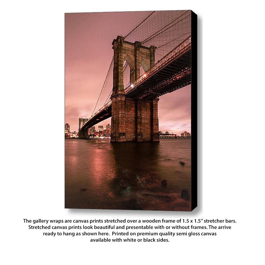 20 x 30 Gallery Wrap. Any photograph of your choice available as canvas print stretched over wooden frame, signed and dated. Ready to hang