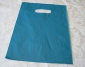 Blue Plastic Retail Merchandise Gift Bags 12 x 15  Pack of 50