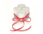 4 Piece Essential Oil Natural Soy Candle Votive set, 3 oz (85 grams) per container, Choose your own scents