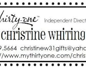 Self Inking Address Stamp - Style: thirty-one