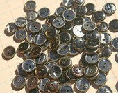 Little Black Buttons -  Sewing Novelty Embellishments - 50 Buttons