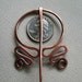 Wandering Circle Copper Celtic Penannular Brooch Fibula Pin - Scarf Pin - Shawl Pin - Closure