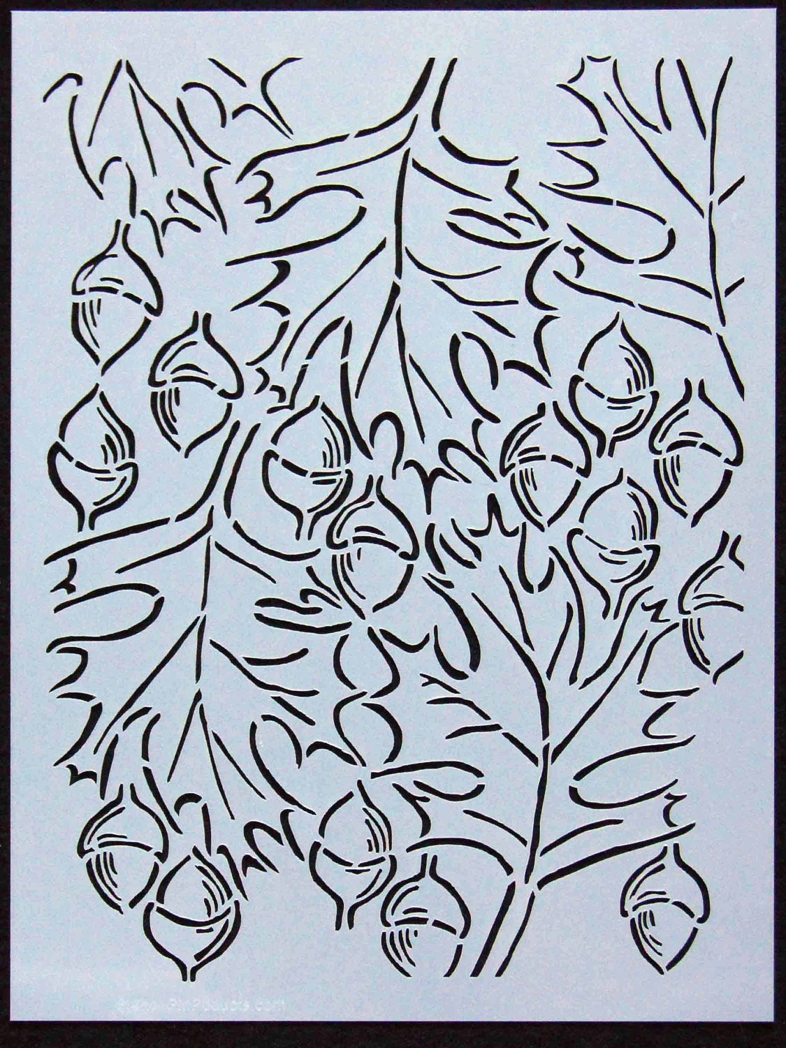 Texas Red Oak 9x12 stencil
