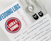 Wedding Mad Libs PDF FILE Print Yourself  Love Owls Colors are Customizable Includes Word Bank