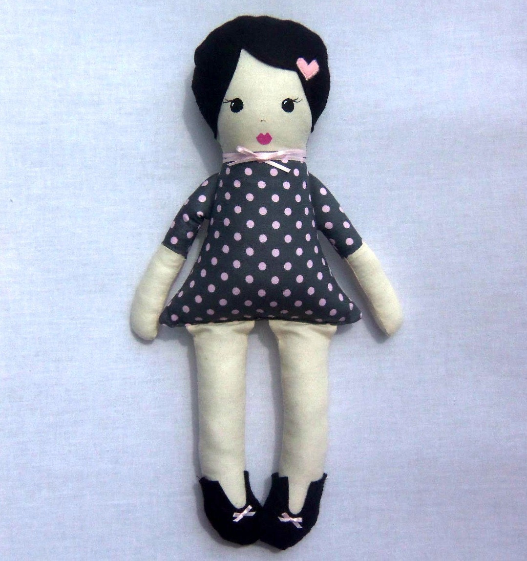 cloth doll- rag doll-  READY TO SHIP