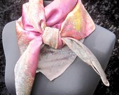 Joyflower Hand Painted Silk Charmeuse Poncho - Ready to Ship