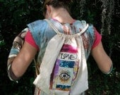 Hippie Festival Bag , Peace , Love, and an All Seeing Eye Backpack