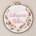 Custom Embroidered Wedding Bouquet - In your wedding colors