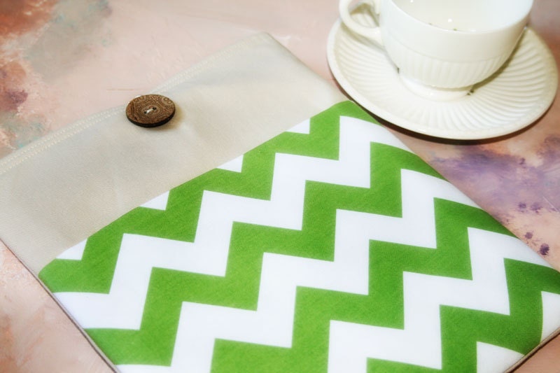 Macbook Sleeve Macbook Case 13inch in Blue Chevron, Green Chevron, Black Chevron, Grey chevron, Yellow Chevron, Pink chevron, Brown Chevron
