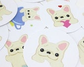 French Bulldog Tags for Scrapbooking (set of 15) - 2 inch round GTRD004 selected at random