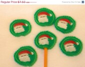 SALE Christmas Santa pencil topper Set of 6 great party favors Quantity discounts Il_170x135