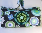 Mega Coupon Organizer Heavy Duty Fabric Turquoise Floral