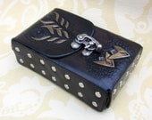 Arrows of Truth Hand Tooled Leather Tarot Deck Cards Holder Pouch Case