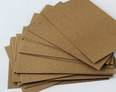 24 Natural Chipboard 4 x 5 Blank Cards
