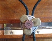 Steampunk / Weird West propeller bolo tie