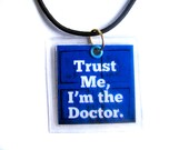 Trust Me, I'm The Doctor, Blue Police Box Costume Jewelry