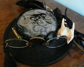Ostrich Bone Collector Percher Style Hat.