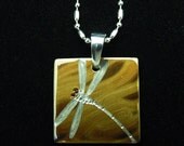 DRAGONFLY PENDANT.  Designer Fashion Jewelry by The Rave 'N' Iron