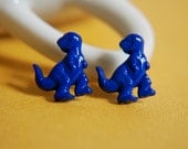 Blue T. Rex Stud Earrings